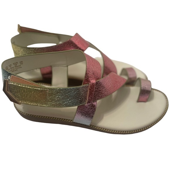 Franco Sarto Shoes Womens Metallic Sandal Size 8M NWOT - Picture 1 of 6